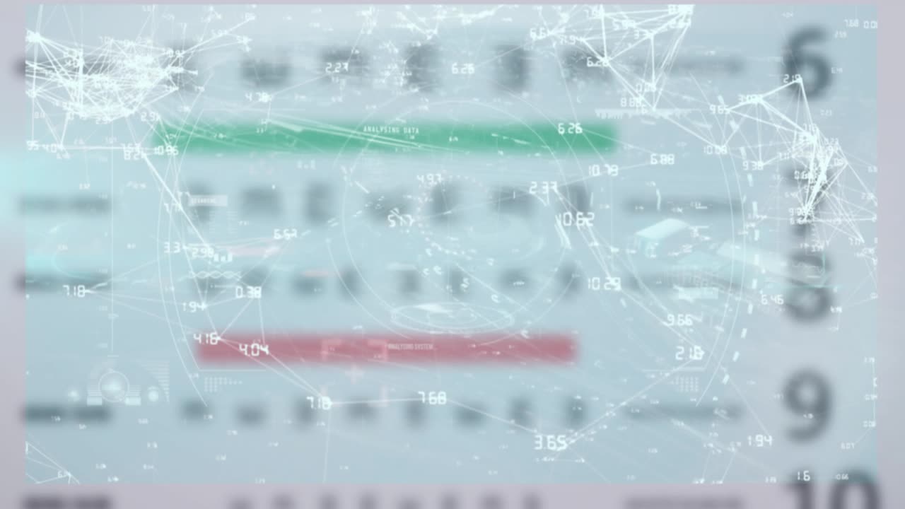 Animation graphs and data processing over eyesight test interface