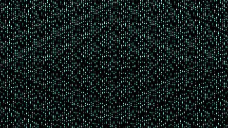 abstract particle 3d virtual isometric square lighting moving, technology network digital data transfer concept, glowing on black background seamless looping animation 4k with matte alpha channel