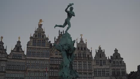 statue of brabo in antwerp