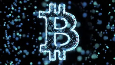 bitcoin symbol with network effect