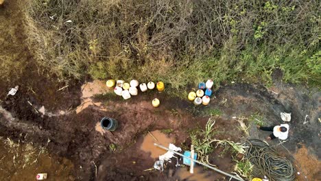 drone-view-of-water-point-in-Africa