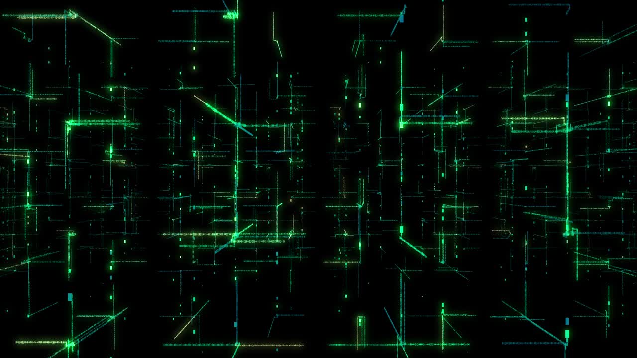 3D Digital looping Technology Network Big Data background.