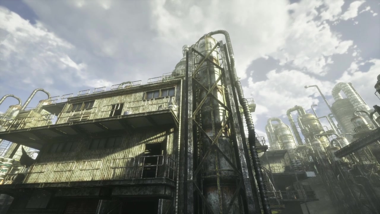 Metallic patina accentuates scale and rhythm of architecture