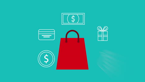 diseño de comercio electrónico, animación de video