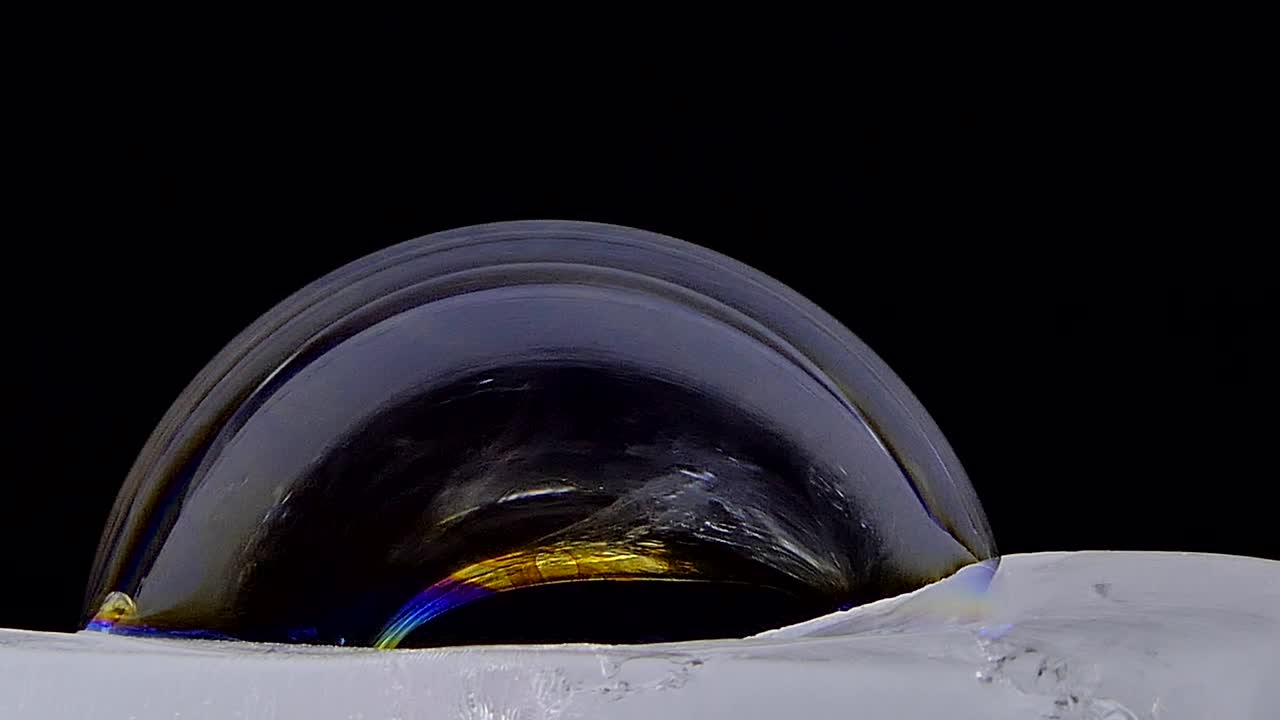Bubble soap on ice.