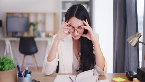 woman breaks down due to poor financial condition of company