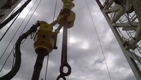 Top-view-of-oil-and-gas-rig-well