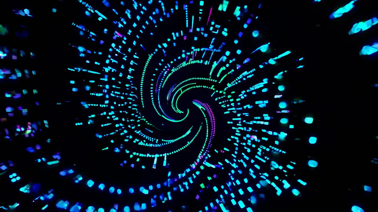 абстрактная неоновая спираль