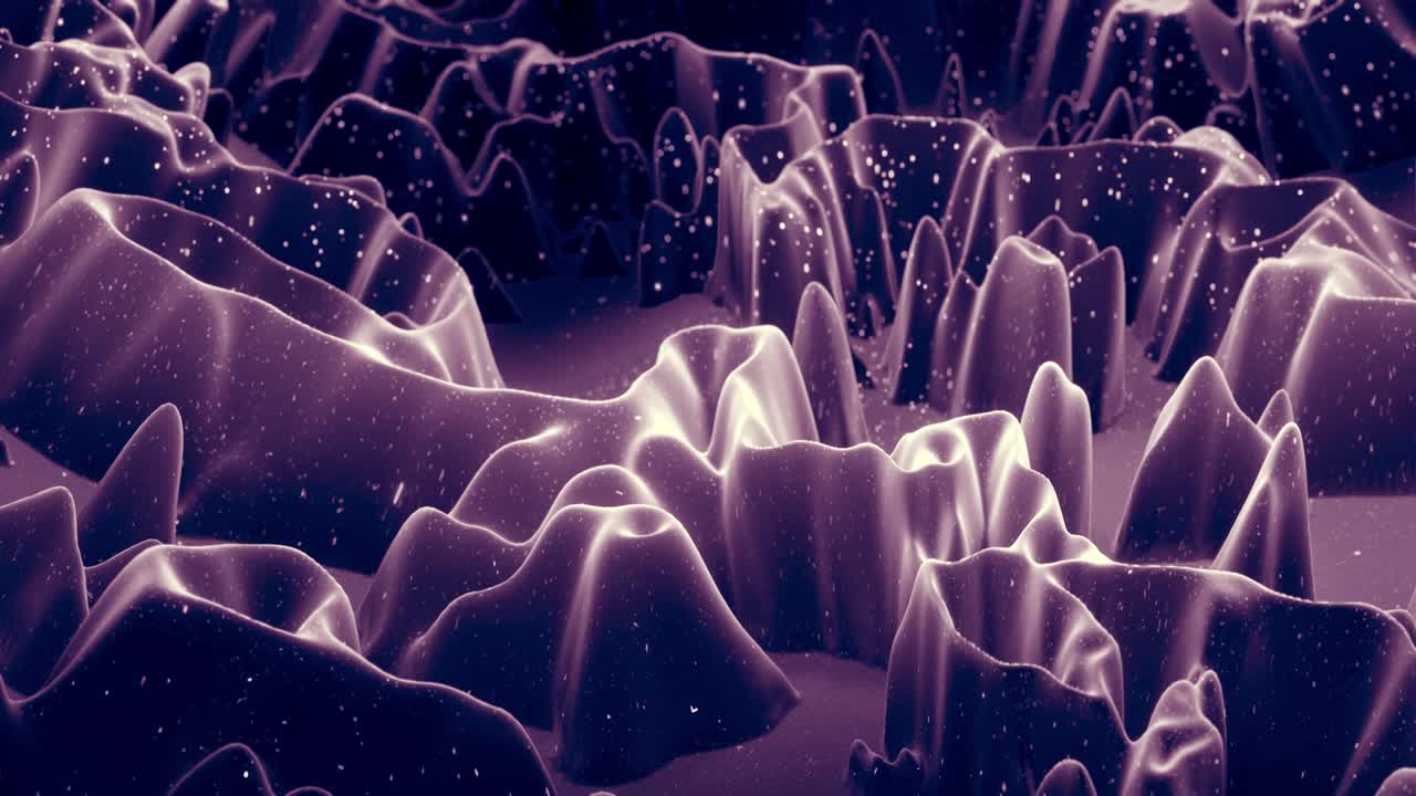 부드러운 검은색 매트 재료의 추상적인 파동은 빛의 내부 반임과 모핑 표면에 반이는 모양으로, 풍경이나 지형과 같은 추상적인 기하학적 표면은 3d 노이즈를 추출하거나 이동시니다.