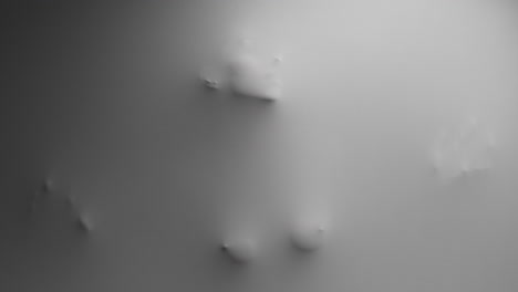a scary silhouette of a woman appears from the white surface