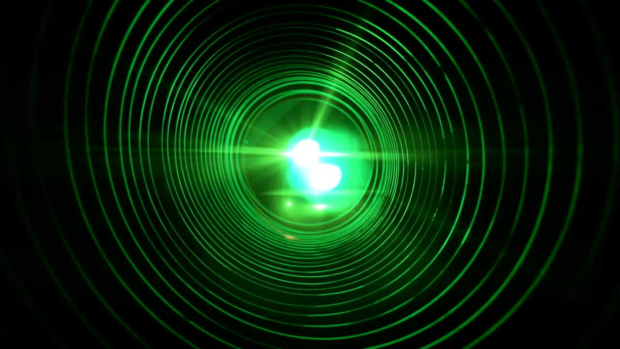 Abstract conceptual background with futuristic high tech wormhole tunnel