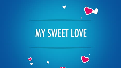 My-Sweet-Love-with-fly-red-hearts-ob-blue-texture
