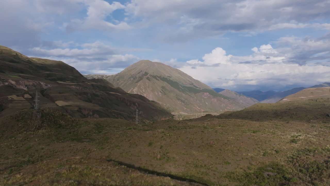 Aerial View of Andes Mountains in Peru