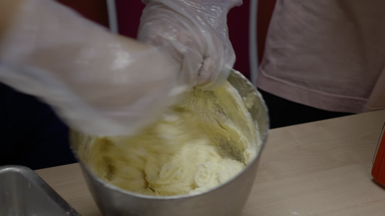 mixing biscuits ingredients