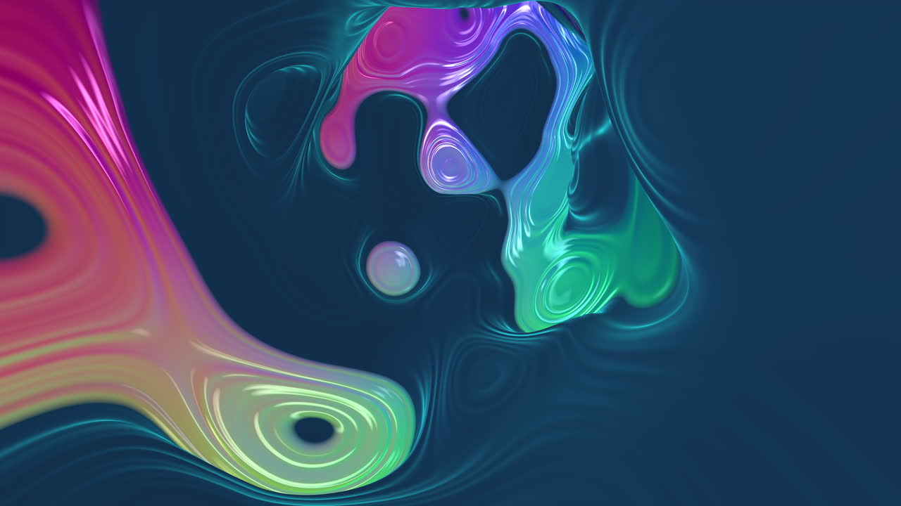 Colorful mystical waves pattern