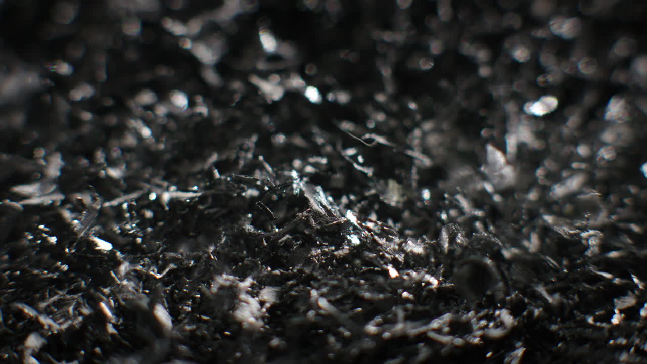 Metal fillings close-up shot