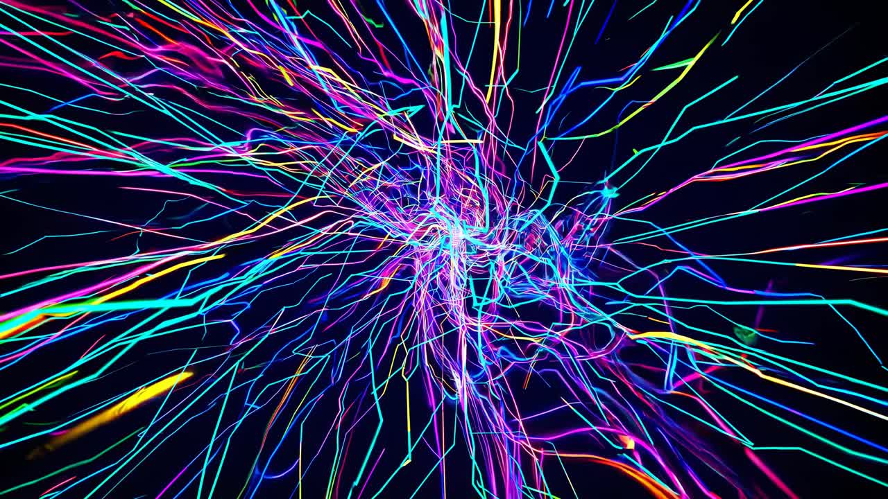 líneas abstractas y coloridas