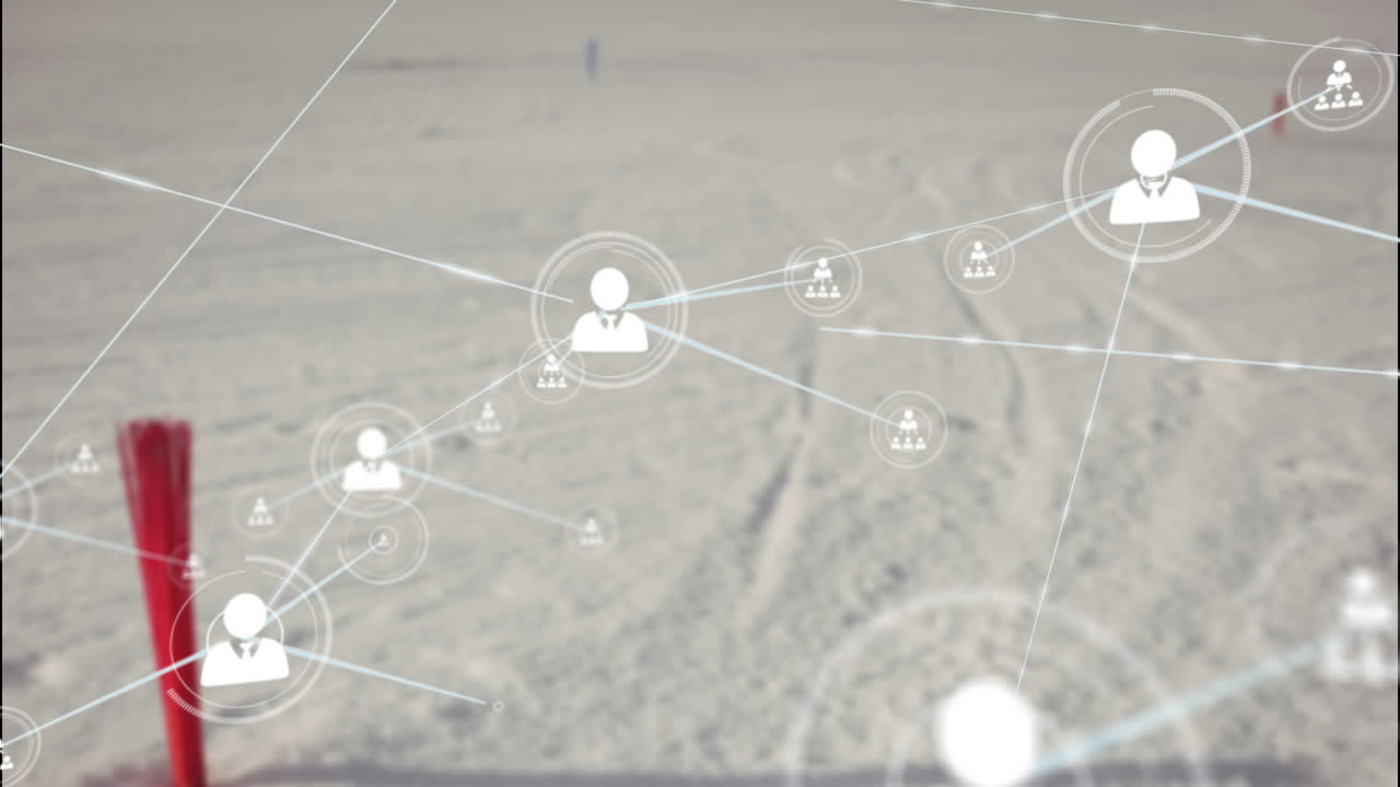 눈 풍경에 대한 프로필 아이콘 네트워크의 애니메이션