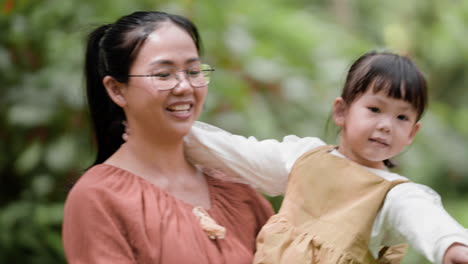 woman and child in the park