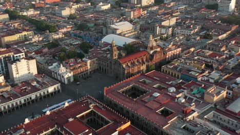 Aerial-shot-of-Mexico-Historic-Center