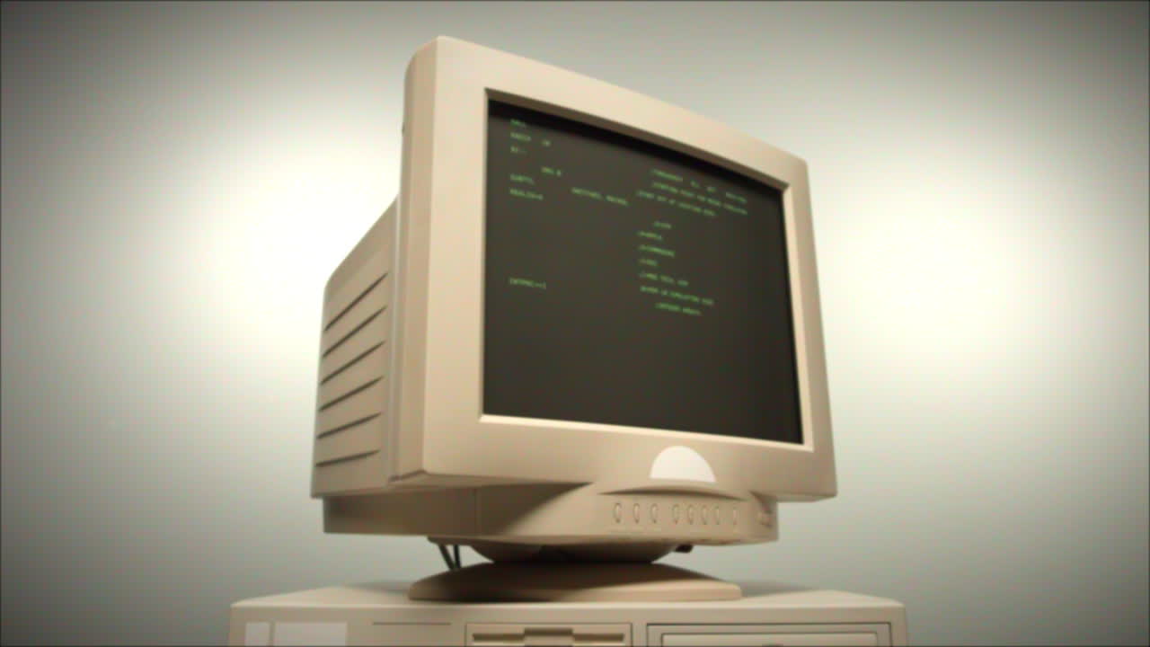 Vintage CRT Computer Monitor