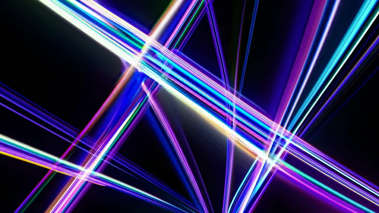 rutas de luz de neón abstractas