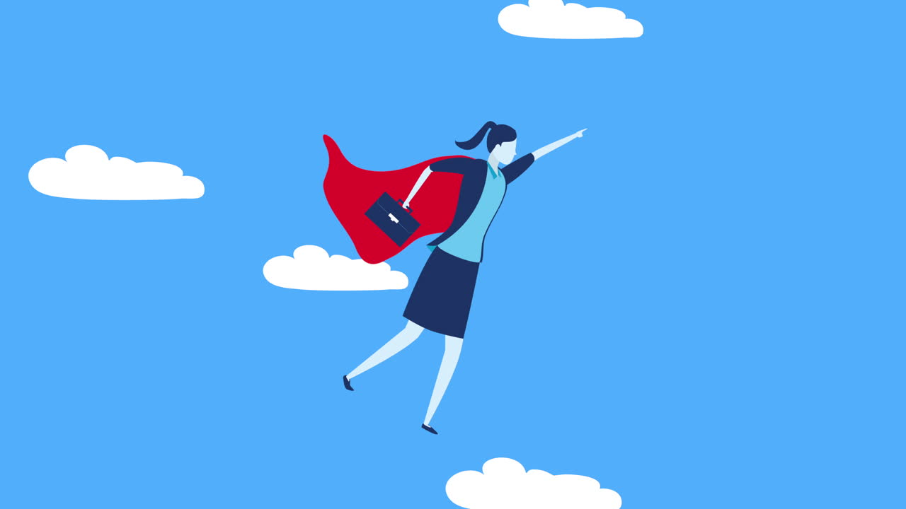 사업가, 노동자, 영웅, 날아다니는 캐릭터