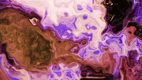 Animation-of-vibrant-coloured-purple-liquid-flowing-in-hypnotic-motion