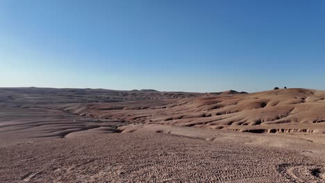 empty agafay desert in morocco, day trip from marrakesh, north africa