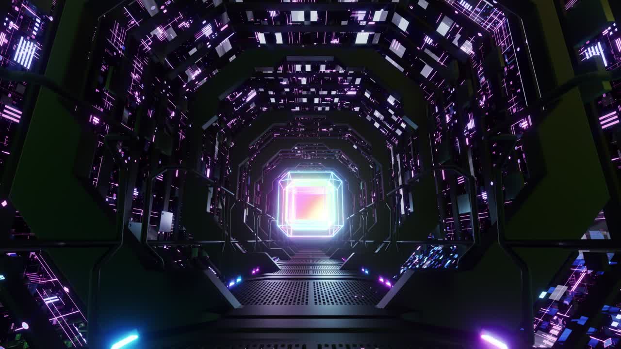 en el túnel de red digital