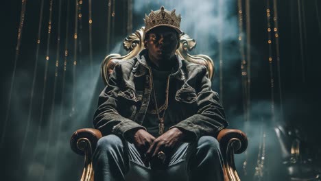 King on His Throne