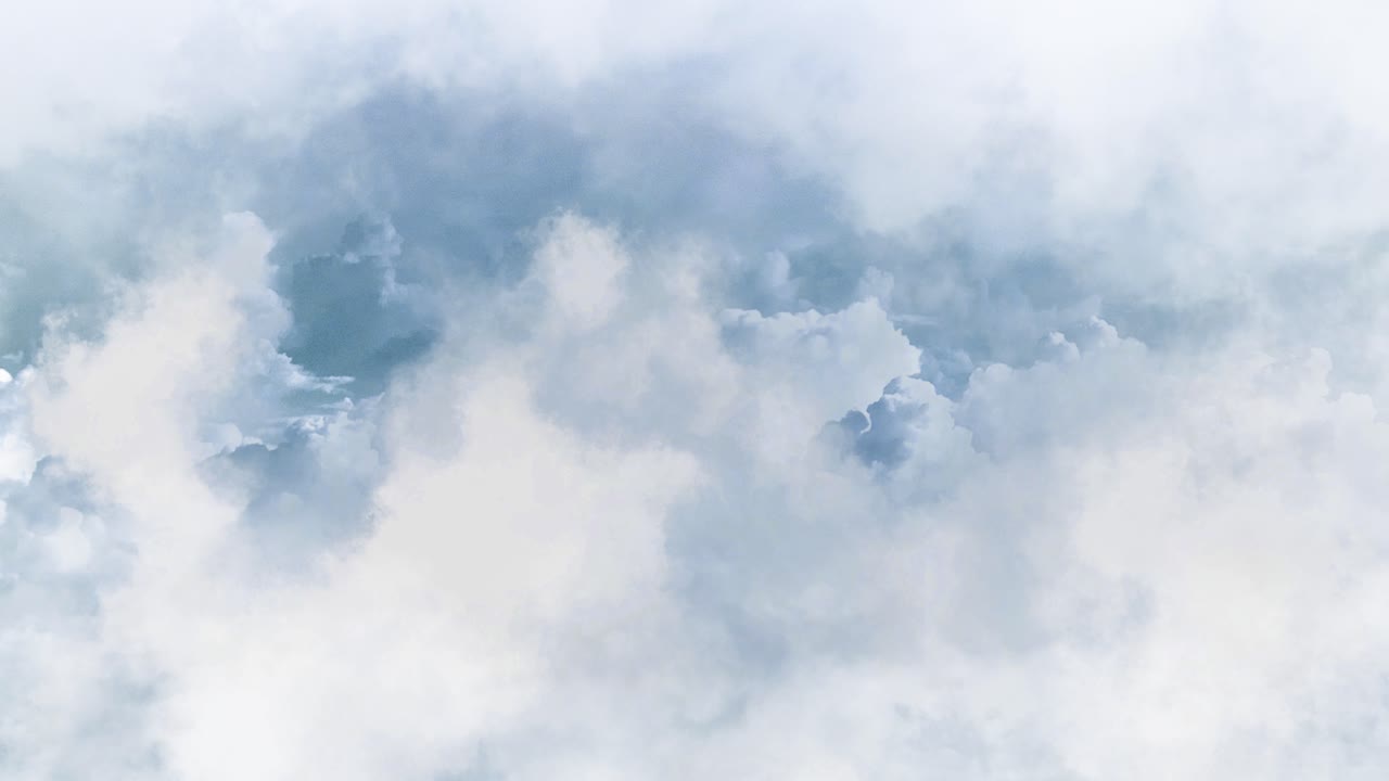 punto de vista nubes blancas y tormenta en la distancia