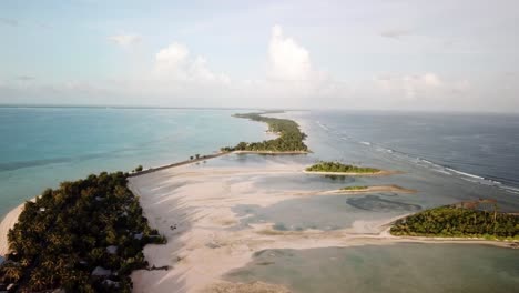 aérea de la zona de la isla de tarawa kiribati
