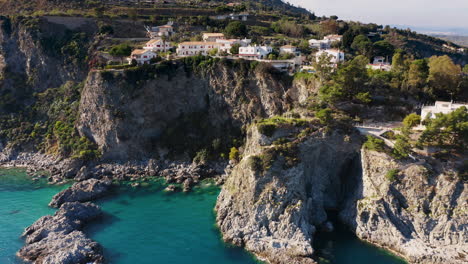 italian cliffs aerial