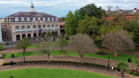 barrio francés y estatua del general jackson en nueva orleans