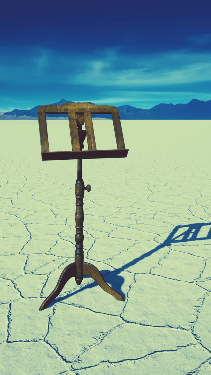 사막의 음악 스탠드