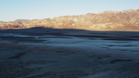 camera zooming out in an aerial shot of emigrant canyan, devil's middle basin and capturing its surreal beauty