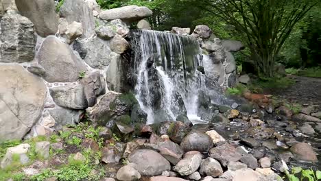 Pequeña-Cascada-En-El-Parque-Local