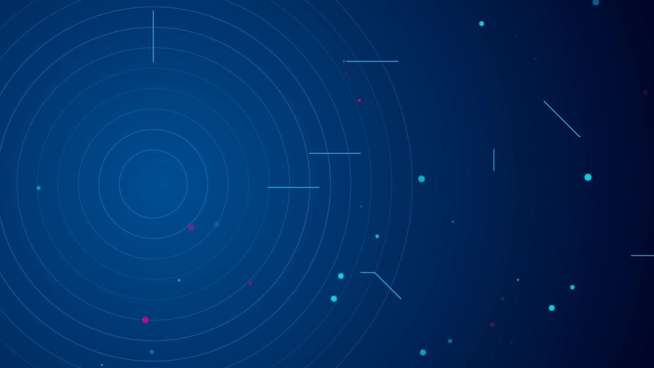 Abstract Digital Radar Interface with Floating Particles