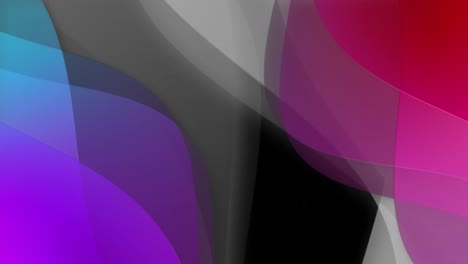 animación de formas que se mueven sobre un fondo negro