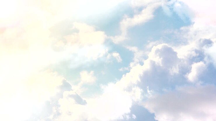 雲を飛び越えて空を旅する