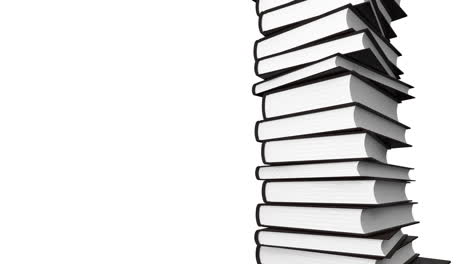 una pila de libros.