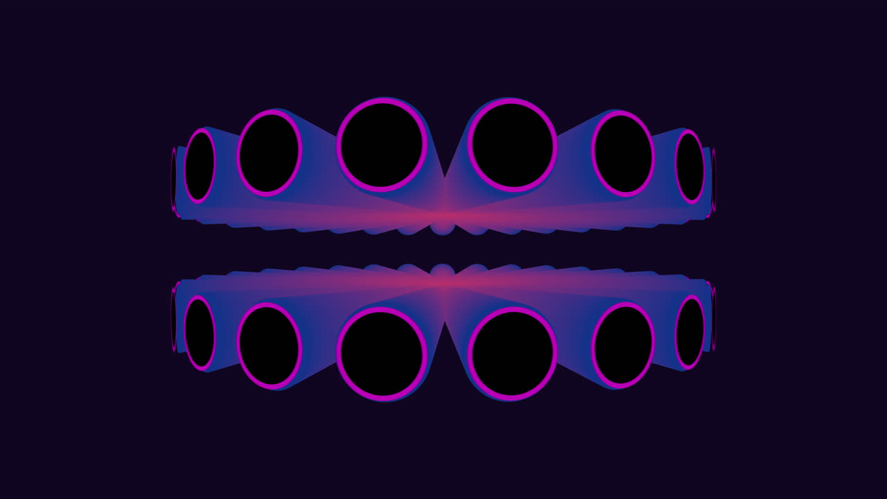 The image showcases a striking black and purple spiral design with vivid green floating circles at the center, creating a mesmerizing visual effect