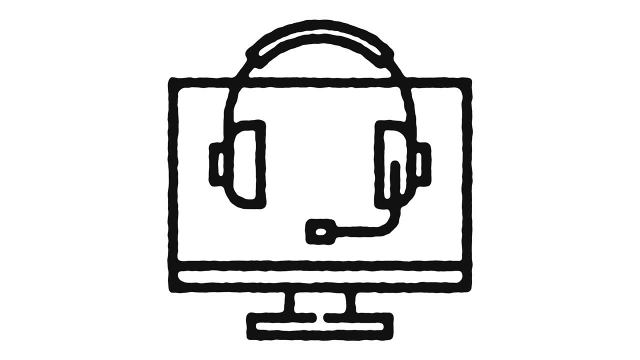 imágenes de animación de icono de cuestionario en línea y canal alfa