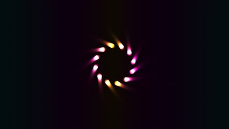 abstract circle lasers show in 4k video.