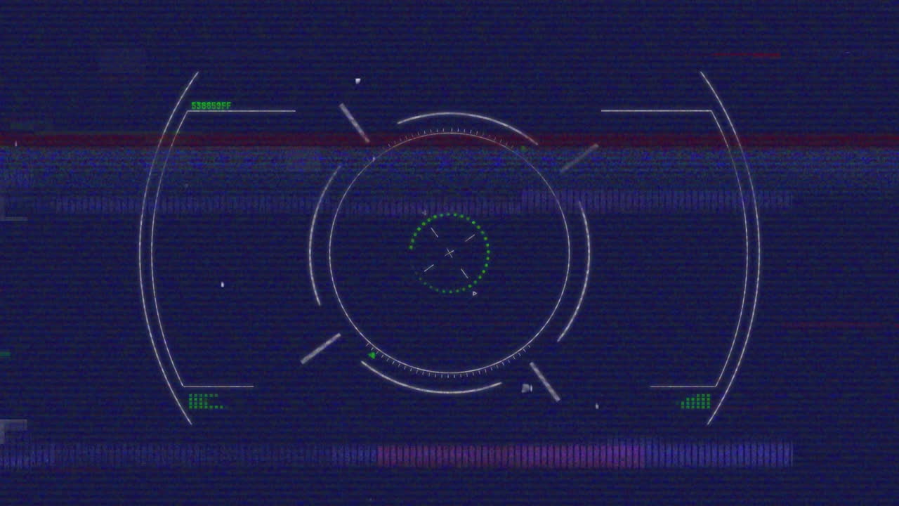 animación del procesamiento de datos sobre la interferencia