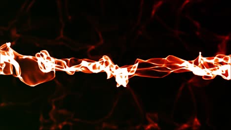 4k - movimientos lentos de humo y gases en el cielo - fondo de fuego en cámara lenta - loopable - nubes digitales en movimiento - nube de polvo en el universo