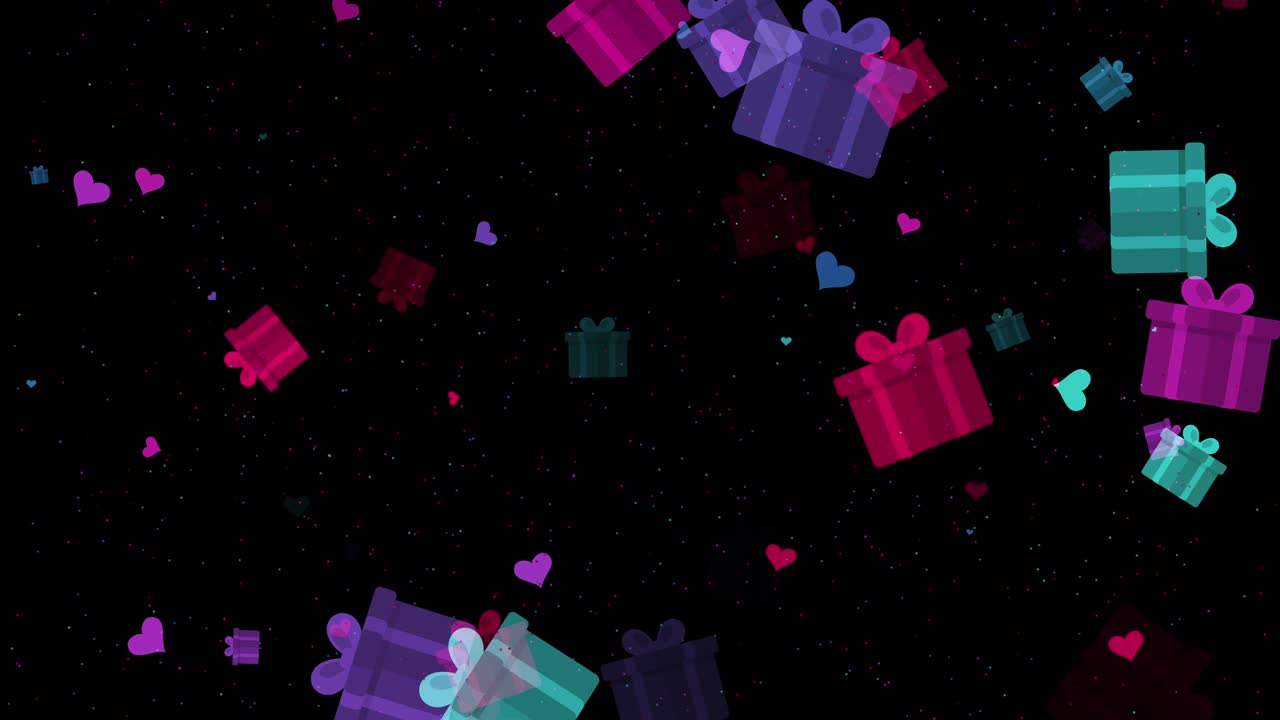 4K Abstract Loopable Flying Gift Box Background | Premium Stock Video ...
