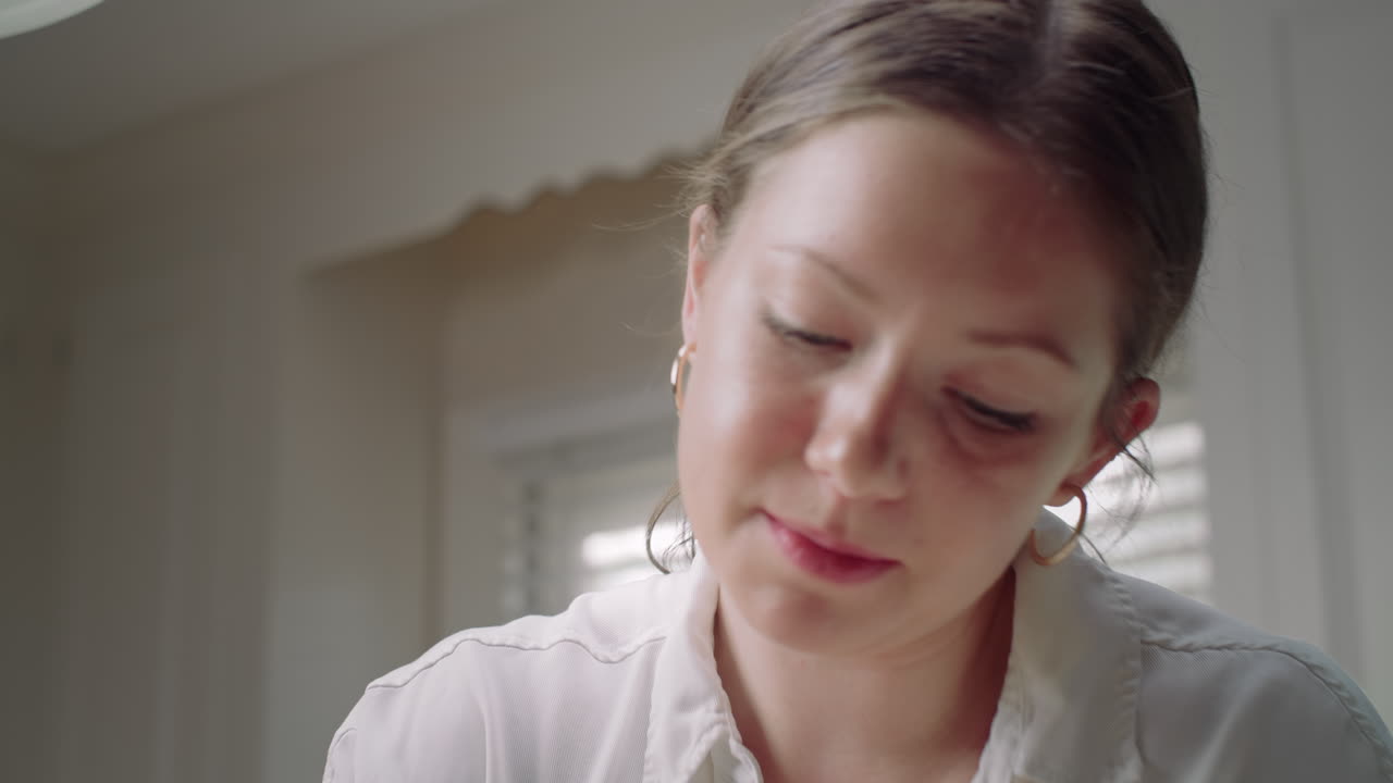 Shot of a Woman Kneading Pizza Dough By Hand