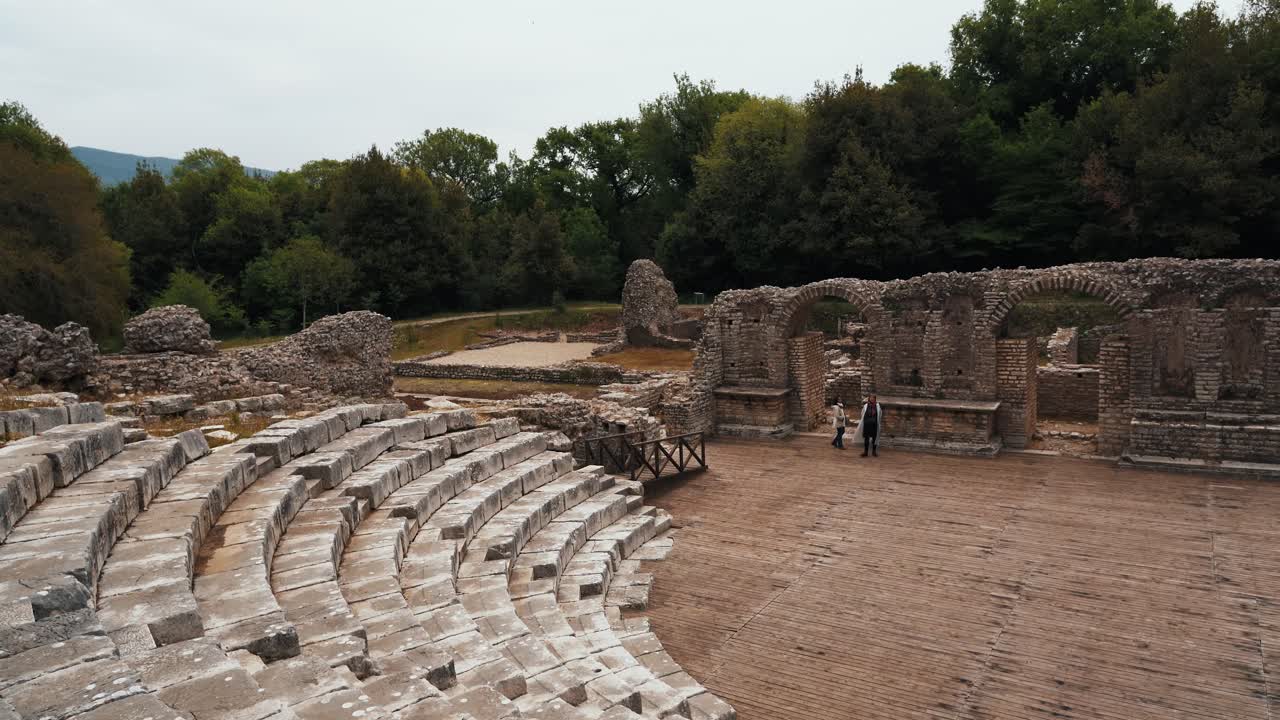 butrint en albania, lugares cinematográficos - centro del patrimonio mundial de la unesco en 4k